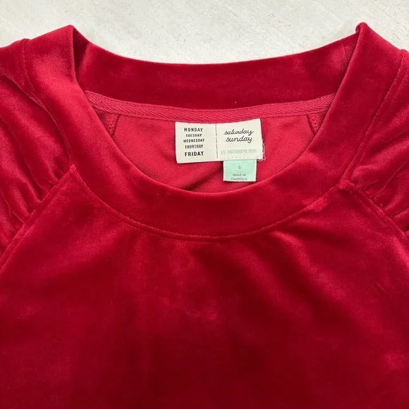 Red Velvet Anthropologie Sweater - Picture 2 of 6
